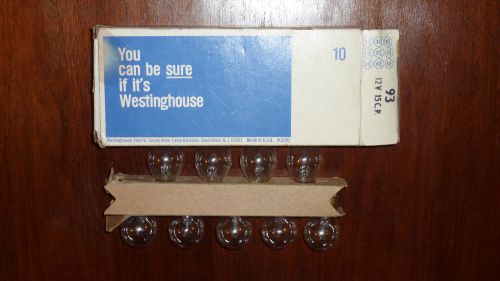 Lot of 9 GE 93 GE93 Westinghouse W93 Miniature Automotive Lamps Light Bulbs 12V