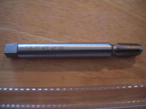 NEW FYR MACEDONIA 1/8&#034; - 27NPT , 4&#034; INCH LONG, 4 FLUTE PIPE TAP !!!