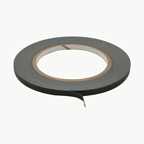 J.V. Converting JVCC JV497 Black Masking Tape: 1/4 in. x 60 yds. (Black)