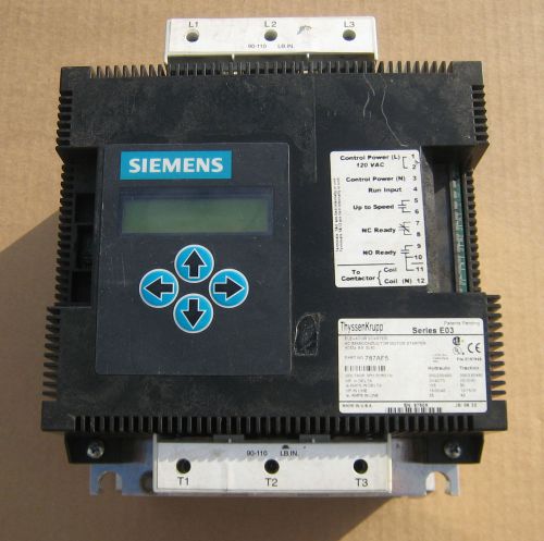 Siemens ThyssenKrupp Series E03 Elevator Starter