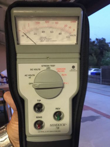 Tempo Sidekick 7B Line Tester Telephone Meter Tool w/Case