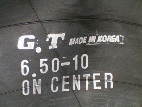 Gt tire tube 6.50-10 on center non radial valve: tr150a forklift inner tube new for sale