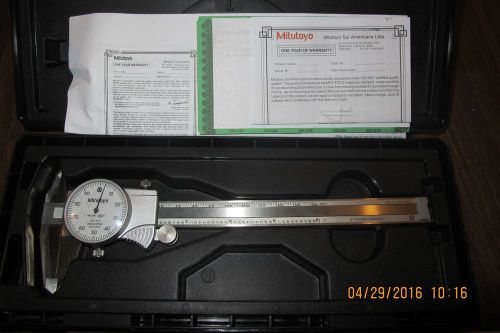 *NEW* Mitutoyo Dial Caliper 6 Inch 505-675 D6 TN ( Machinist Tools )