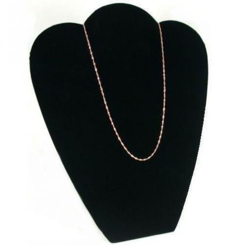 Necklace Pendant Display Bust Black Velvet Countertop