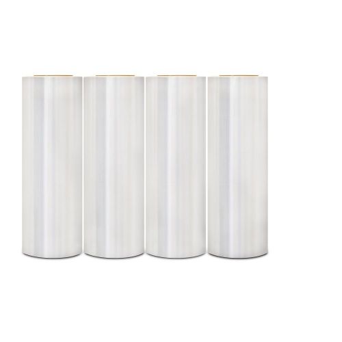 4 Rolls Hand Stretch Wrap Shrink Long Film 15 -inch 1500 Feet 70 Ga