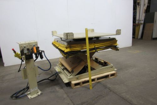 AIRFLOAT L18-0073 Pneumatic Lift Table 4000Lb.Cap. 13-36&#034; Ht. 50x50&#034; Turntable