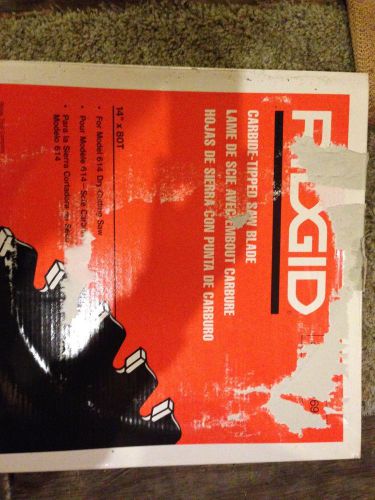 New Ridgid 14&#034; Carbide Tipped 80 tooth Sawblade- 3 pack