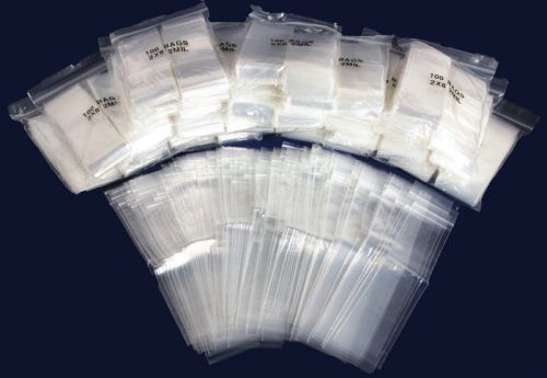 2000 Ziploc Zipper Bags Plastic Baggie Ziplock 2&#034;X 8&#034;