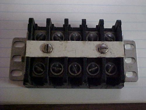 5PCS. 10 STUD TERMINAL BLOCK 4-1/8&#034; X 2&#034; X 1-1/8&#034;   .  VV-453