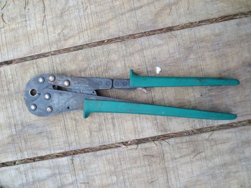 Viega PureFlow 3/8&#034; PEX Crimping green Ratcheting crimper crimp plumbing hand oh