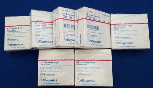 Allegiance S/P Brand Bev-L-Edge Micro Slides 3 x 1&#034; - Lot of 7 - NEW