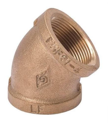 Drinking Water Brass 1/8&#034; NPT Female 45 Degree Elbow Fitting Lead Free 125