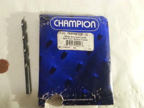 Champion 705SP-1/4 Heavy Duty Jobber Drill Bits Pack of 12