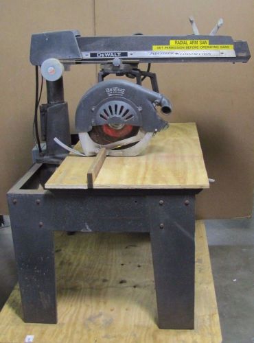 BLACK &amp; DECKER DEWALT T1854 TYPE A 14&#034; BLADE 5 HP 460V 3PH RADIAL ARM SAW