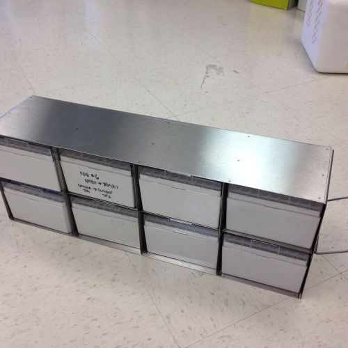 Large Cryogenic Boxes, Nalgene, 5.25&#034; x 5.25&#034; x 3.75&#034; with stainless steel racks