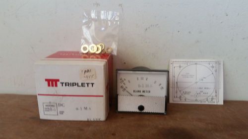 TRIPLETT 200-G DC 0-51 MA MULTIMETER BLANK METER