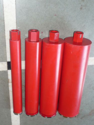 PREMIUM DIAMOND CORE DRILL OF 25MM,52MM,76MM &amp; 102MM DIAMETER 1 PIECE EACH