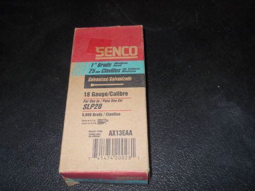 Senco AX13EAA Pneumatic Brad Nail 1&#034; Brads 5000 Count