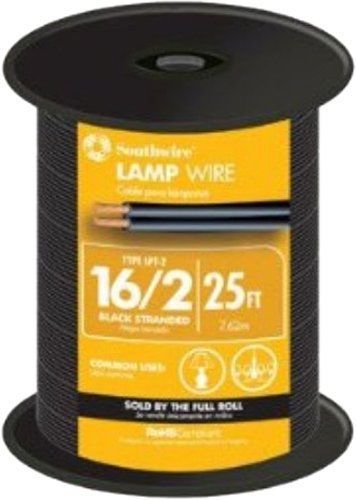 Southwire 55681821 25-feet 16-gauge 2 conductor 16/2 type spt-2 lamp for sale