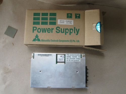 NEW MATSUSHITA Electronic ETU-24K21 Power Supply 24V 2.1A ETU 24 K 21