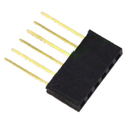 6 pin female tall stackable header connector socket arduino shield terrific jbus for sale