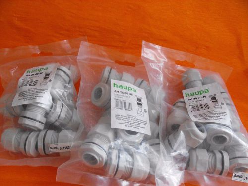 HAUPA ART 25.00.46 White Plastic Connectors Cable Glands.M20*1.5(LOT40PCS)New