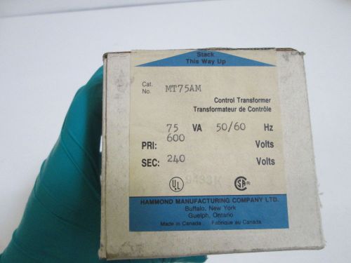 HAMMOND TRANSFORMER MT75AM *NEW IN BOX*