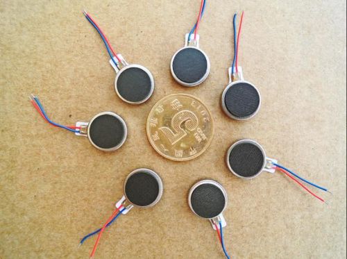 10Pcs DC 3.7V Button style vibration motor Flat Motor Vibration Motor 12 * 2.8MM