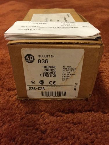 Allen Bradley 836-C2A Series A Pressure Control Switch NEW IN BOX