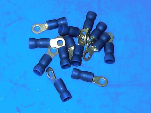 Hoffman fvl1614-m3r2 terminal, ring tongue, #6, crimp, blue  100 count for sale