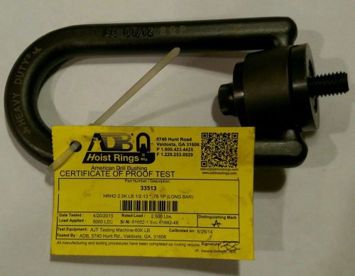 Swivel pivot, u-bar, i hook, adb hoist rings  rated load for sale