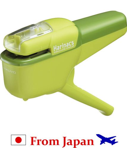 Kokuyo Harinacs Japanese Stapleless Stapler Green From Japan (N-311)