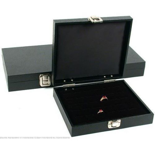 3 36 Slot Black Ring Travel Display Trays