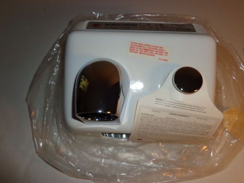 World dryer model a1 hand drier 20 amp, 115 volt white and chrome swivel head for sale