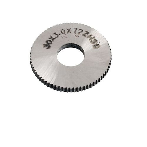 Silver Tone HSS 30mm x 3mm x 10mm 72T Slitting Saw Blade