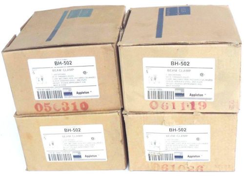 Lot of 20 nib appleton bh-502 beam clamps 3/8-16 threaded holes bh502 for sale