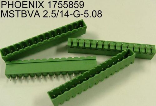 ( 4 PC. ) PHOENIX 1755859 14 PIN HEADER CONNECTOR