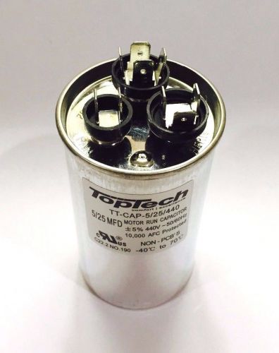 Dual run capacitor 5+25 25/5 mfd 440v ac motor hvac 440 370v vac v volts 25/5 uf for sale