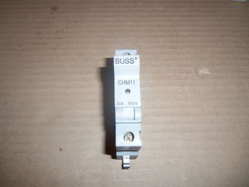 BUSS CHM1I 30 AMP 600V 1 POLE DIN RAIL FUSE HOLDER