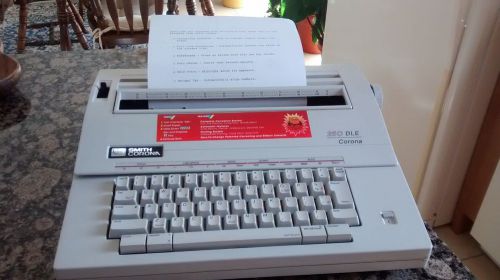 Smith Corona 250 DLE Electric Typewriter and Two Ribons