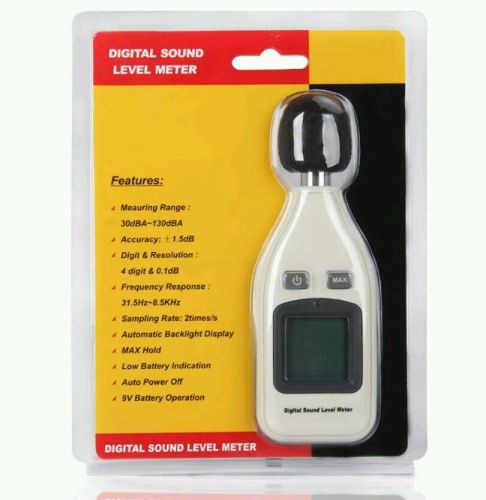 Digital Sound Pressure tester Level Meter 30-130dB Decibel USB Noise Measurement