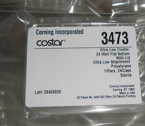 Lot of 24 corning microplate 3473 ultra low cluster 24 well  with lid for sale