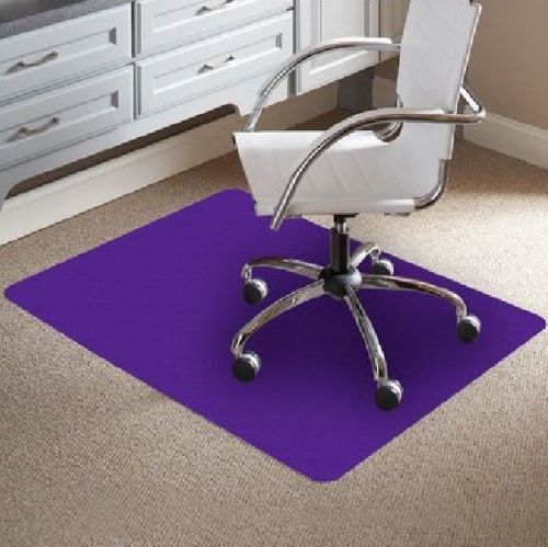 Chair Mat, 36&#034; W x 48&#034; D, Beautiful Full Color, PURPLE