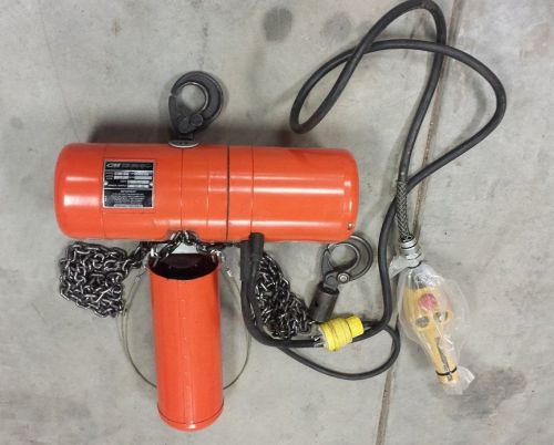 Cm lodestar a2 1/8 ton electric chain hoist for sale