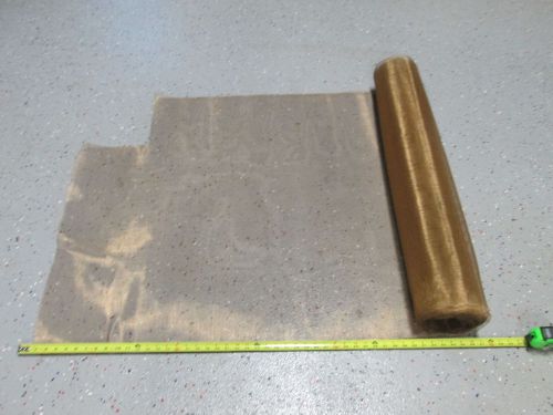 Brass wire mesh wire cloth 221&#034; long x 38&#034; wide for sale