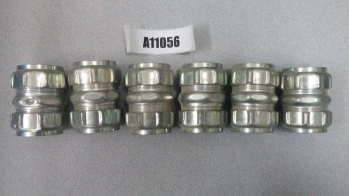 Lot of (6) emt thin wall coupling 1-1/2 new old stock for sale