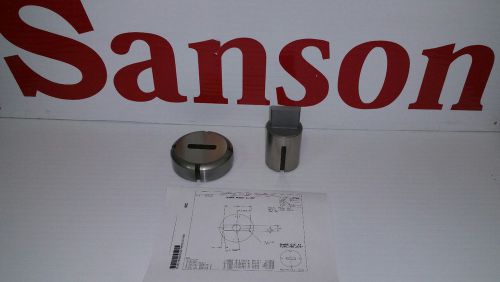 Wilson Tool Thick Turret Trapezoid Punch and Die (used) - With Diagram