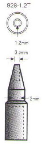 928-1.2T - SOLOMON DESOLDERING TIP - for SL-928, SL-916 DESOLDERING STATION