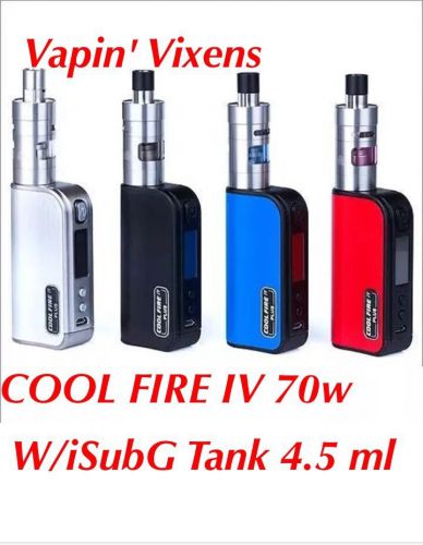 Innokin cool fire iv plus 70w with isub g 4.5ml full kit us seller for sale