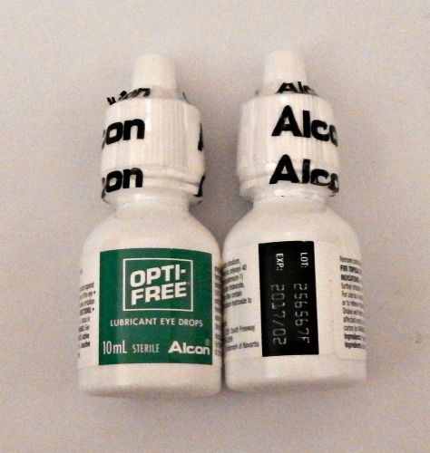 Opti-Free Lubricant Eye Drops, 10mL,Twin pack